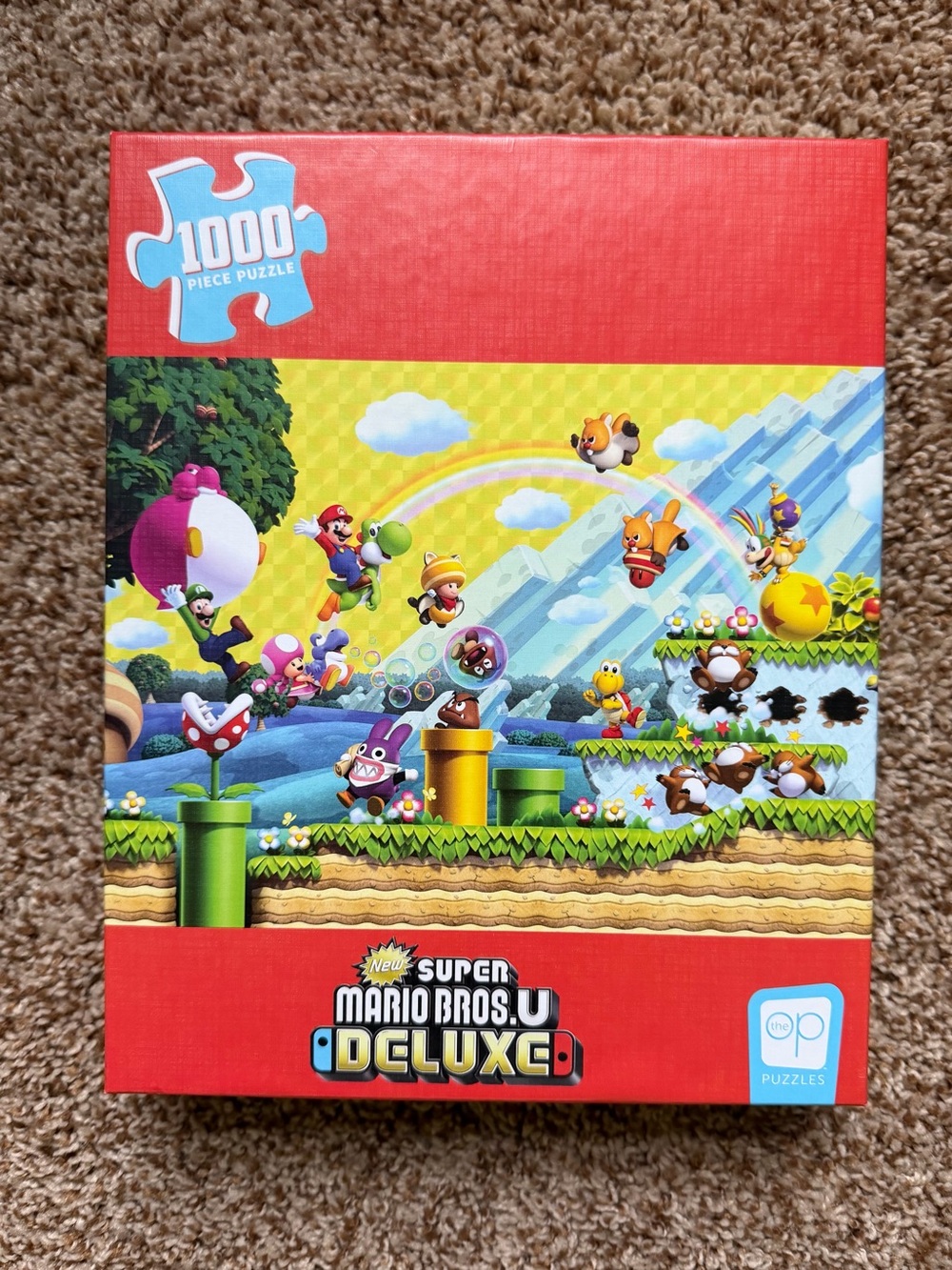 Super Mario Bros U Deluxe 1,000 Piece Puzzle Like New